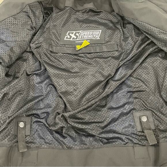 Speed and Strength Motorcycle Racing Jacket Vault Armor Compatible Black Large - Picture 7 of 10